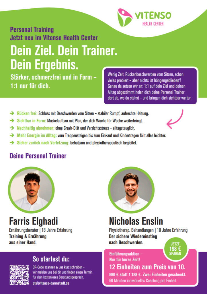 VITENSO Personal Training Flyer